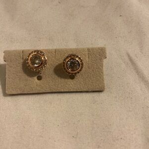 Coach Gold and Silver Crystal Earrings